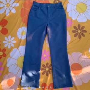 Light Blue Suede Pants